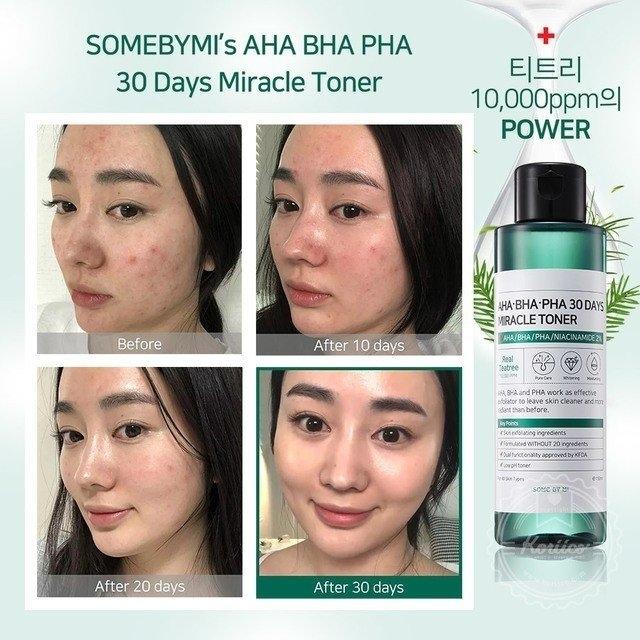 AHA, BHA y PHA 30 Days Miracle Toner - Imagen 3