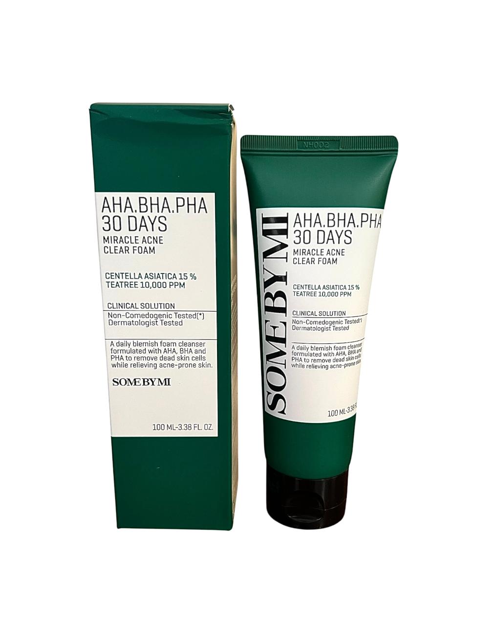 AHA BHA PHA 30 Days Miracle Acne Clear Foam