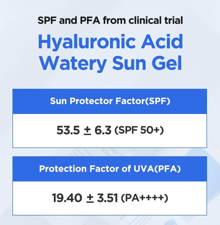Hyaluronic Acid Watery Sun Gel SPF 50 + / PA ++++ - Imagen 3