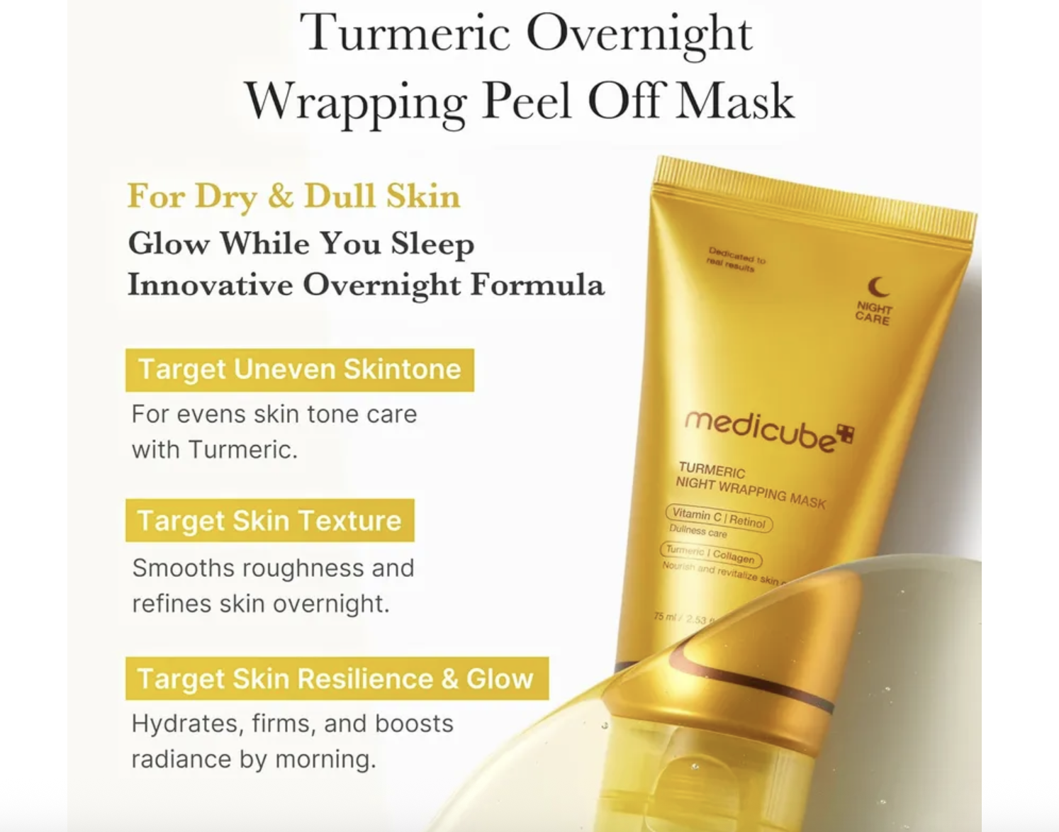 Kojic Acid Turmeric Night Wrapping Mask - Imagen 5